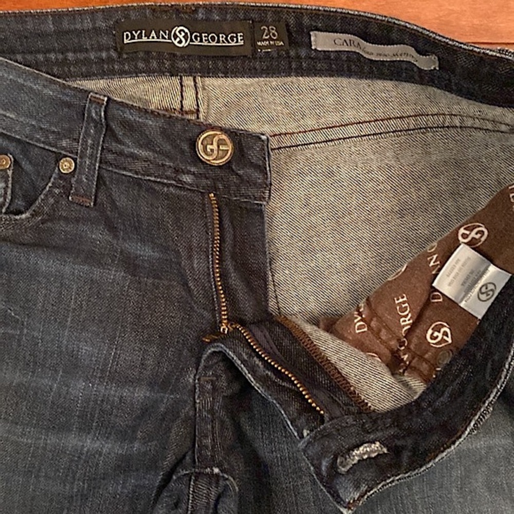 Dylan George Cara Low Rise Skinny Blue SZ 28  Designer Y2K Style Denim Jeans - Picture 5 of 10